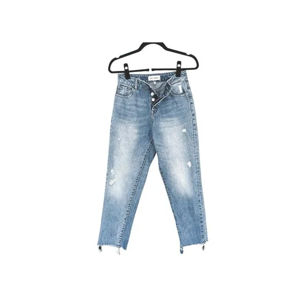 DL1961 Goldie High Rise Tapered Cropped Jeans