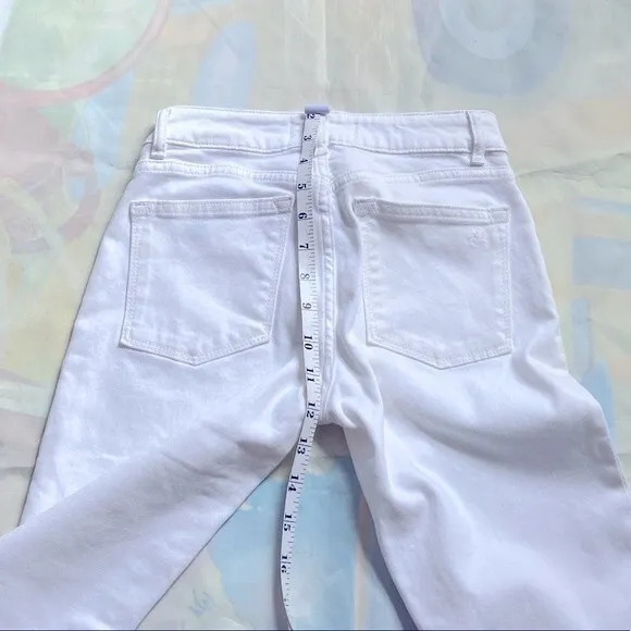 DL1961 White EMMA Power Legging Women Jeans 24 Skinny Stretch $225