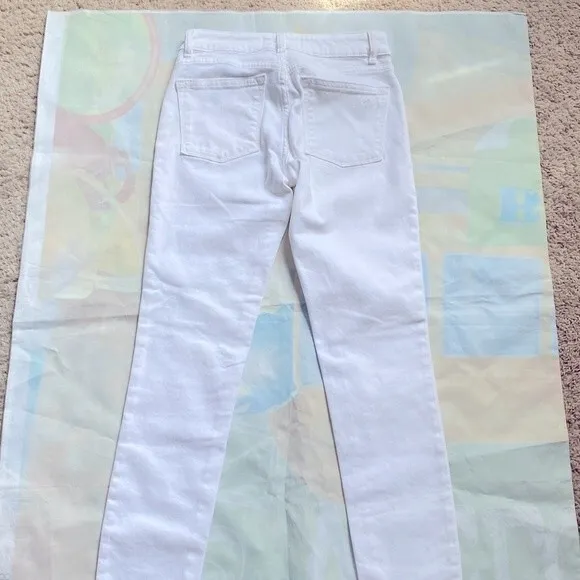 DL1961 White EMMA Power Legging Women Jeans 24 Skinny Stretch $225