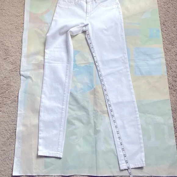 DL1961 White EMMA Power Legging Women Jeans 24 Skinny Stretch $225