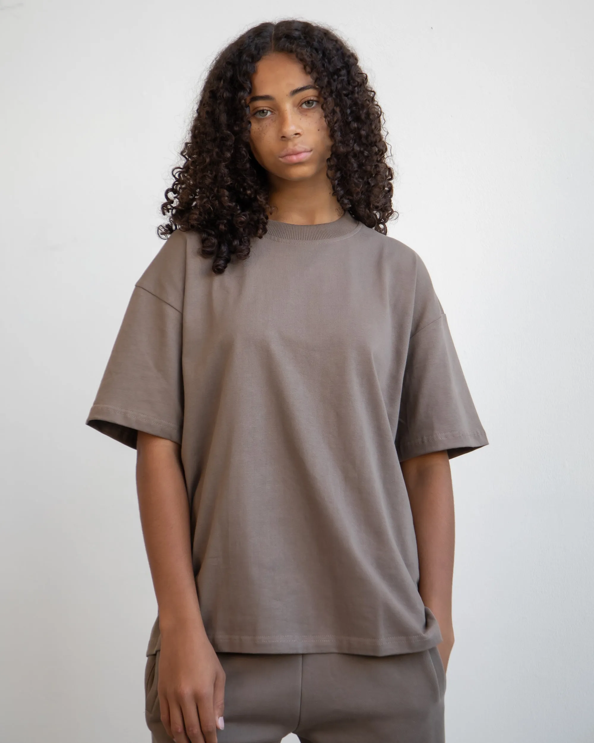 Drop Shoulder T-Shirt - Earth