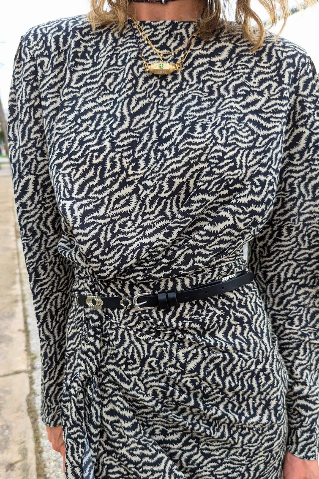 Dulce Dress | Ecru/Black