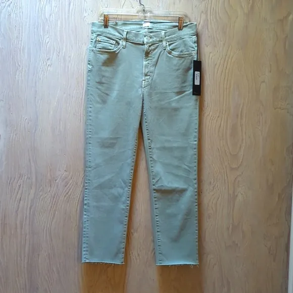 EDWIN Bree Slim Mid Rise Skinny Jeans Sage Green size 31