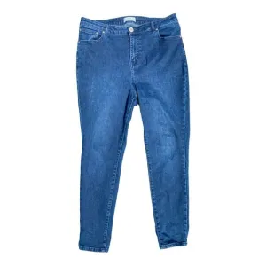 Eloquii Blue Jeans Size 16 Short Skinny Blue 13&quot; High Rise Stretch