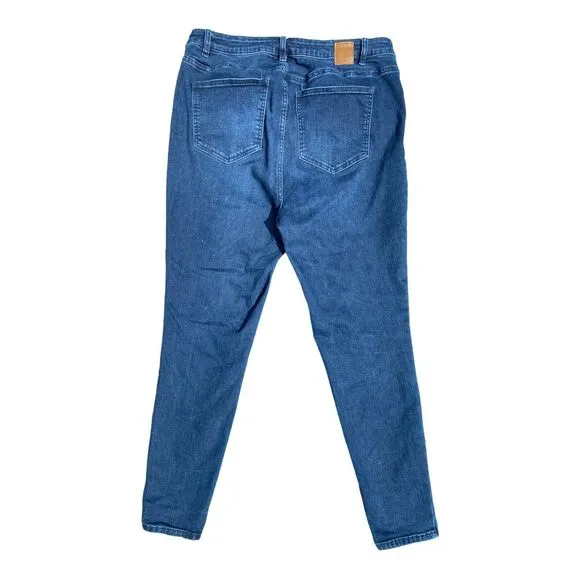 Eloquii Blue Jeans Size 16 Short Skinny Blue 13&quot; High Rise Stretch