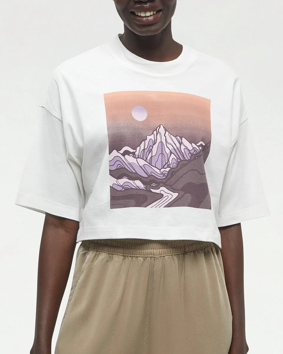 Emerald Edge Oversized Crop T-Shirt