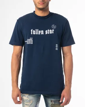 FALLEN STAR TEE (NAVY)