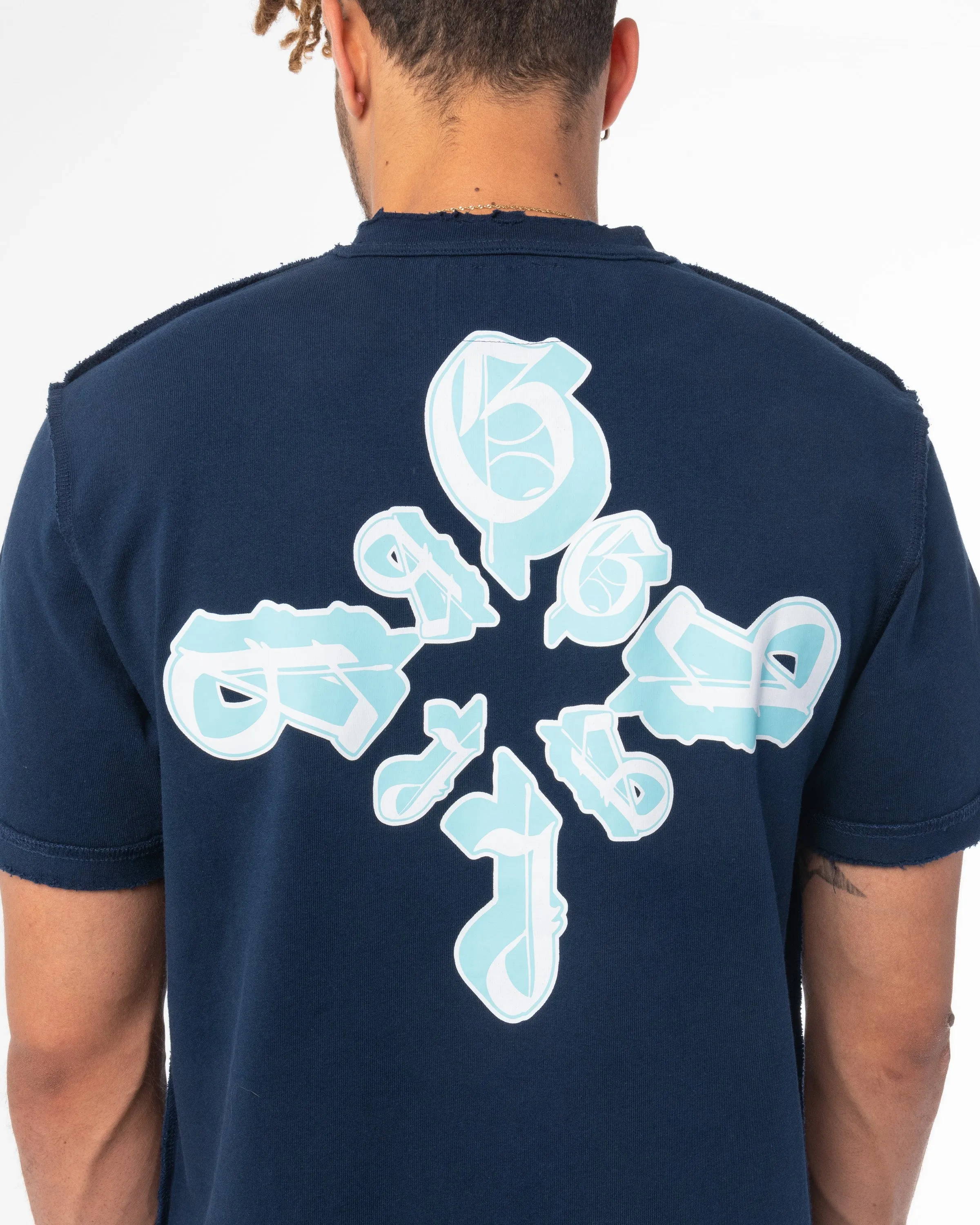 FALLEN STAR TEE (NAVY)
