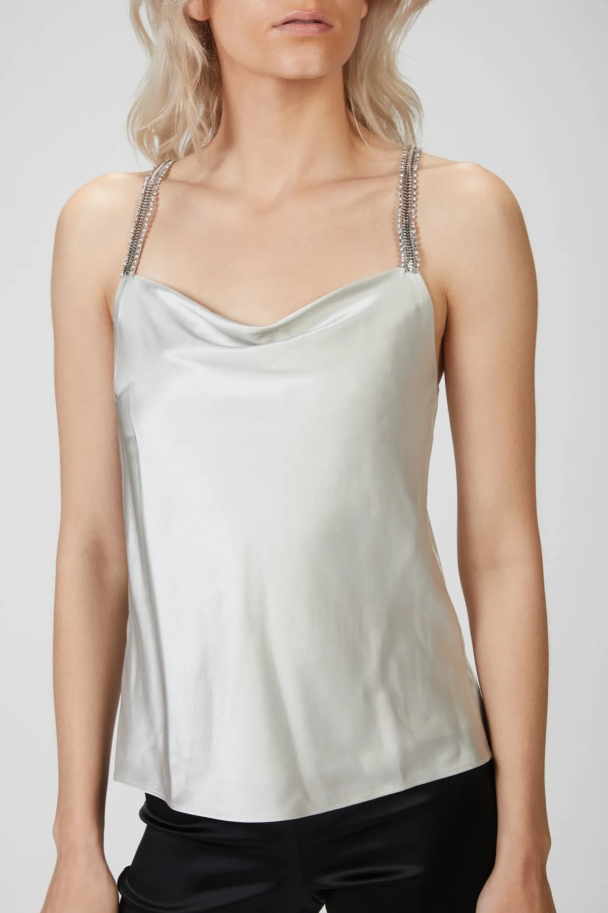 FELICITY CRYSTAL-STRAP CAMISOLE