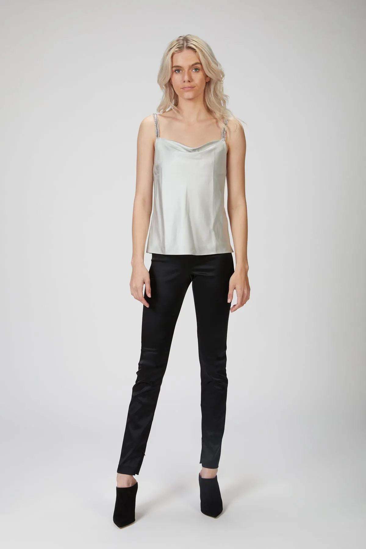 FELICITY CRYSTAL-STRAP CAMISOLE