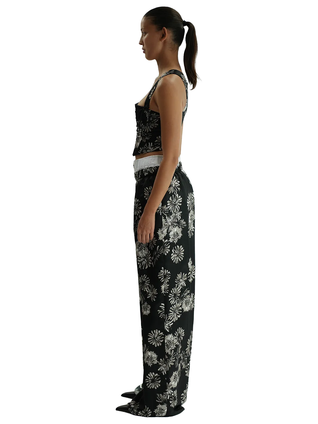 Floral Print Corset