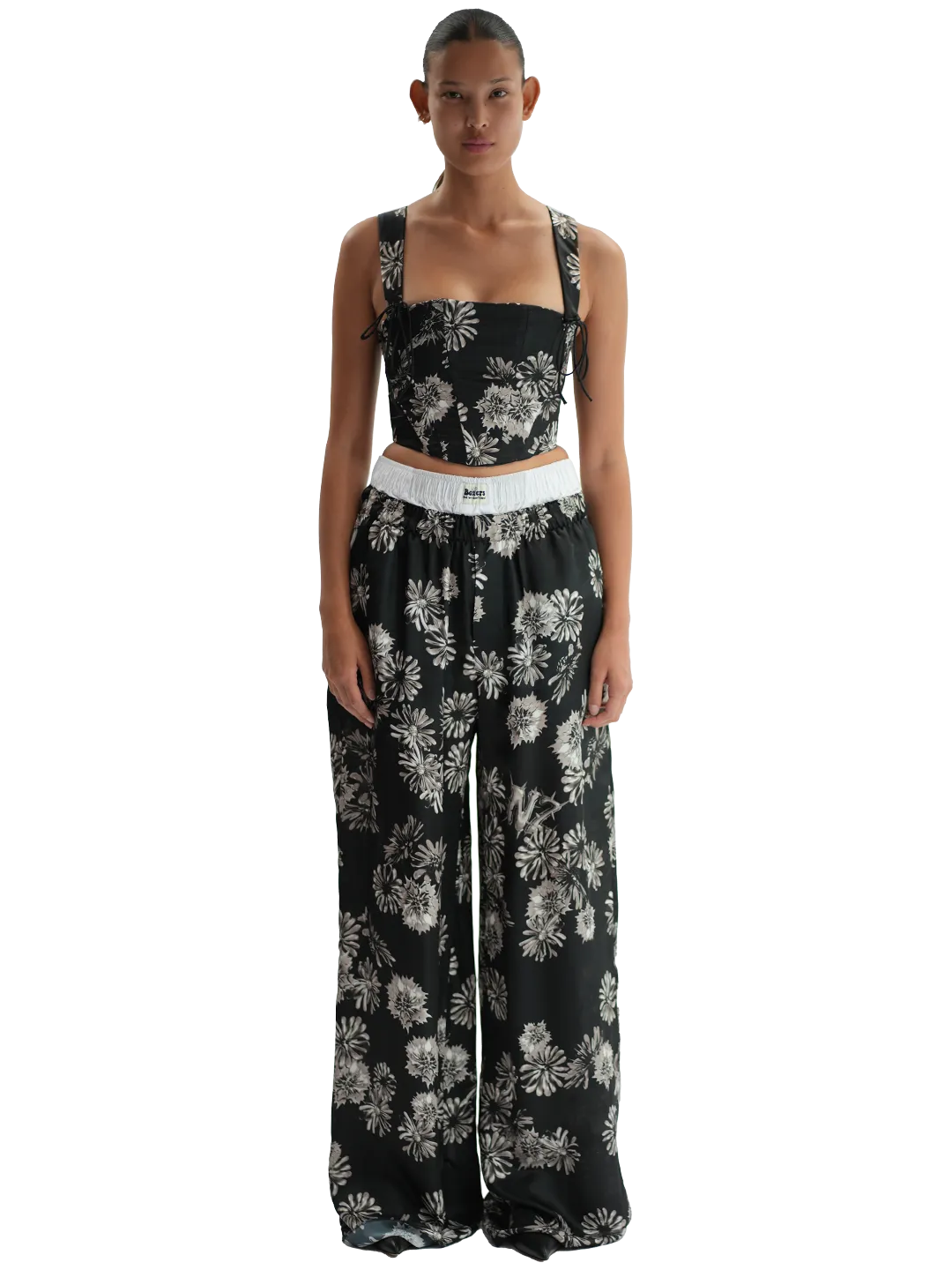 Floral Print Corset