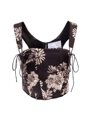 Floral Print Corset