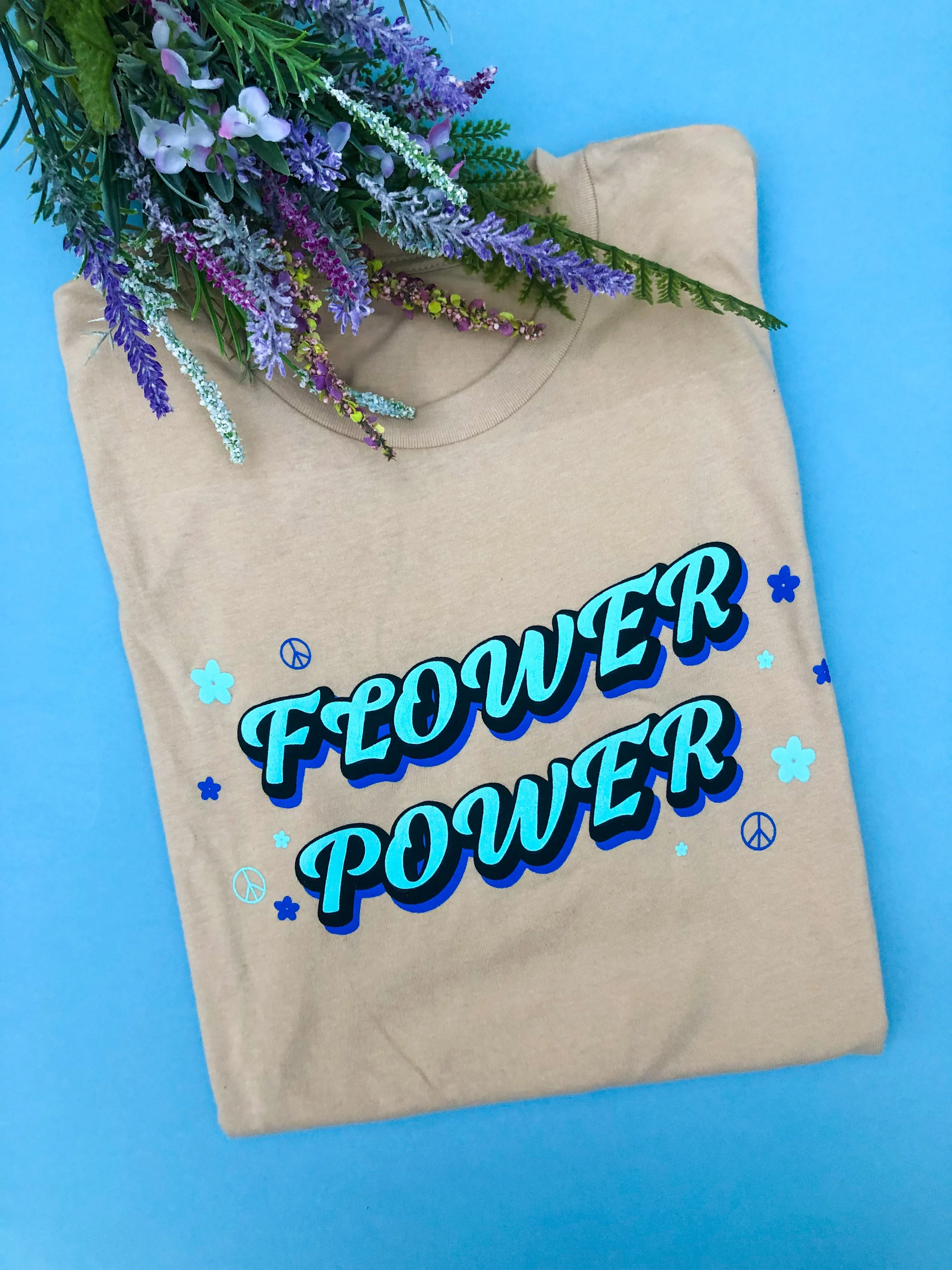 Flower Power Tee - Cream