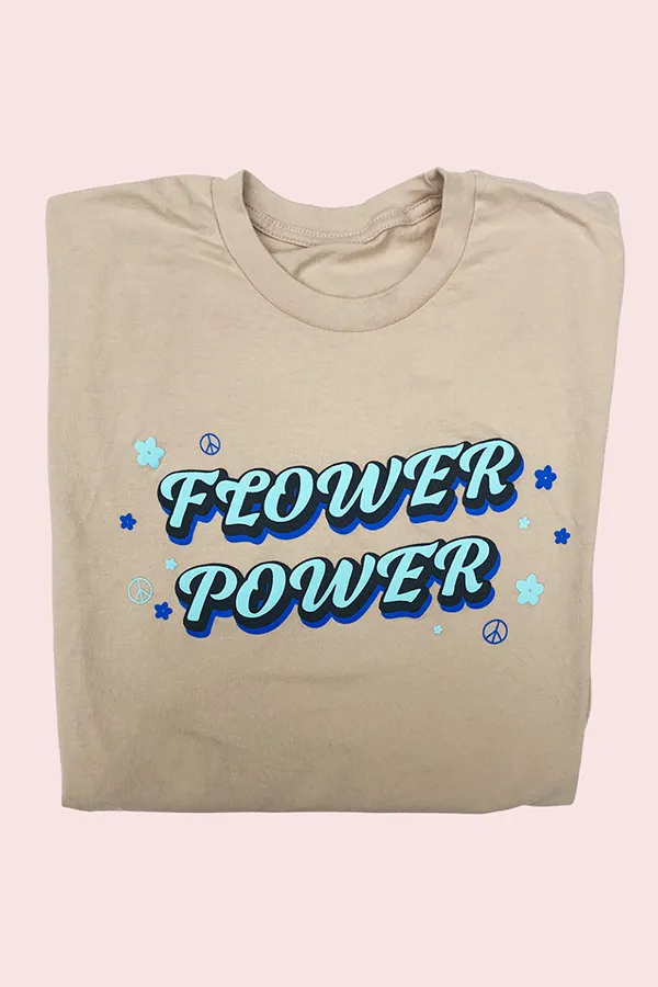 Flower Power Tee - Cream