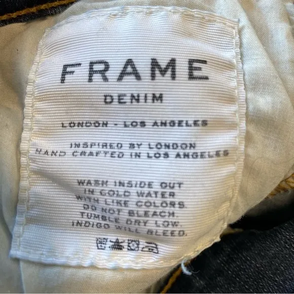 FRAME Denim - Aritizia - Le High Skinny Sulham Fray -  Size 27