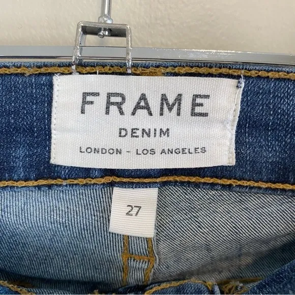 FRAME Denim - Aritizia - Le High Skinny Sulham Fray -  Size 27