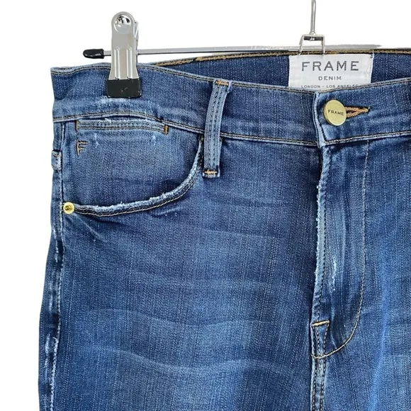 FRAME Denim - Aritizia - Le High Skinny Sulham Fray -  Size 27