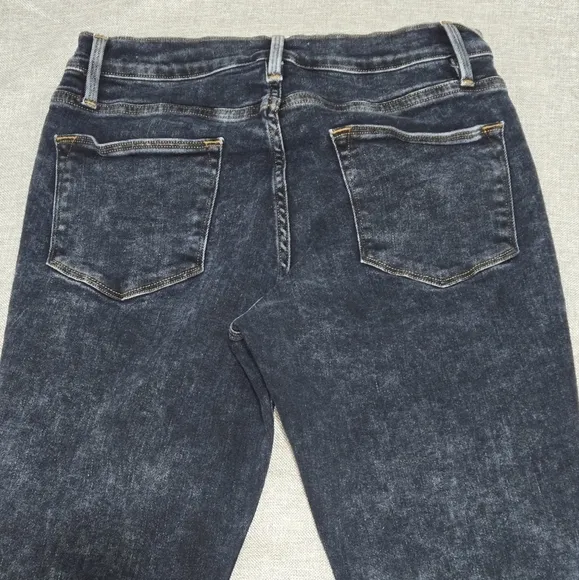 Frame Denim Le High Skinny Dark Blue Acid Wash Jeans Size 29