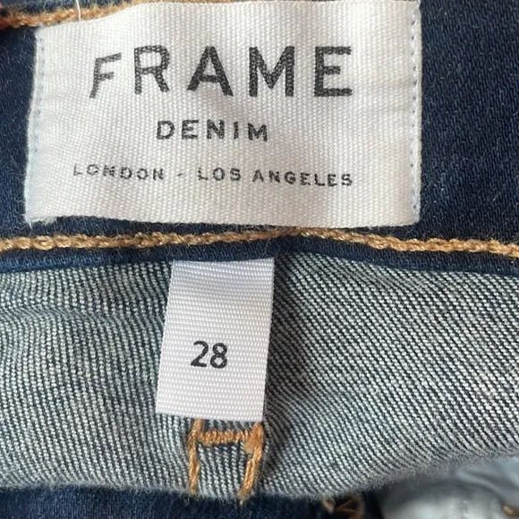 Frame Denim Le Skinny De Jeanne Ripped Knees Skinny Jeans size 28