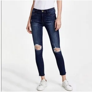 Frame Denim Le Skinny De Jeanne Ripped Knees Skinny Jeans size 28