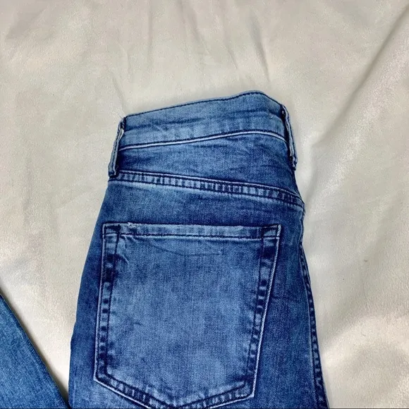 Free People Busted Knee High Rise Skinny Jeans