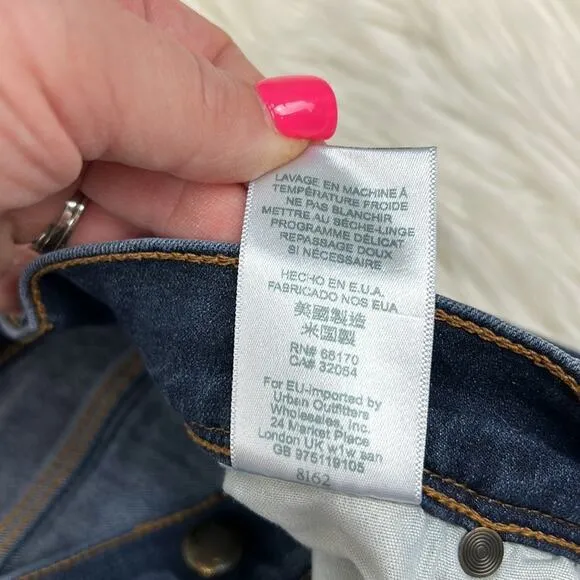Free People y2k style skinny jeans dark wash size 26