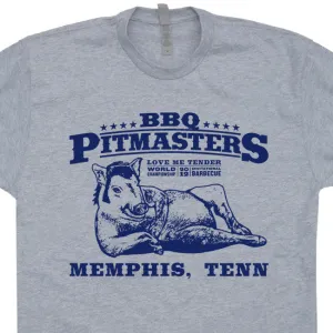 Funny BBQ T Shirt Elvis Presley T Shirt Cool Vintage Butcher T Shirt