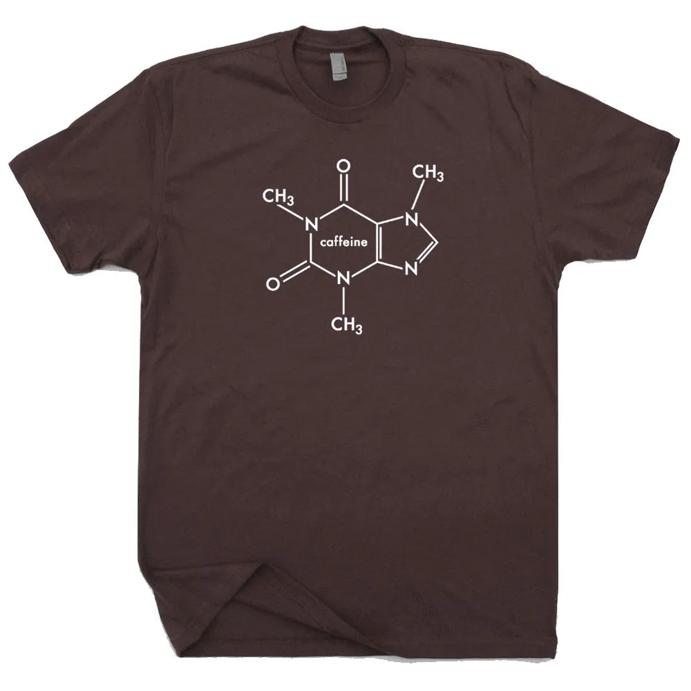 Funny Coffee T Shirt Caffeine Molecule T Shirt Vintage Coffee Shirt