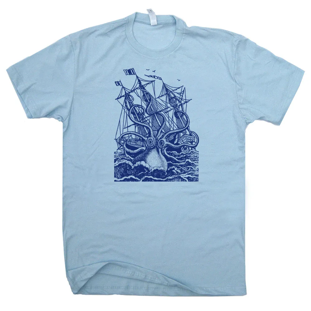Giant Octopus T Shirt Vintage Octopus Shirt Sea Monster Shirt Kraken Shirt