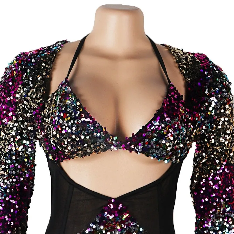 Glitter Sequin Bodycon Dress