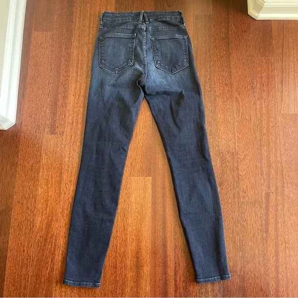 Good American Good Legs Skinny Jeans in Blue 224 Dark Blue Wash Size 0/25