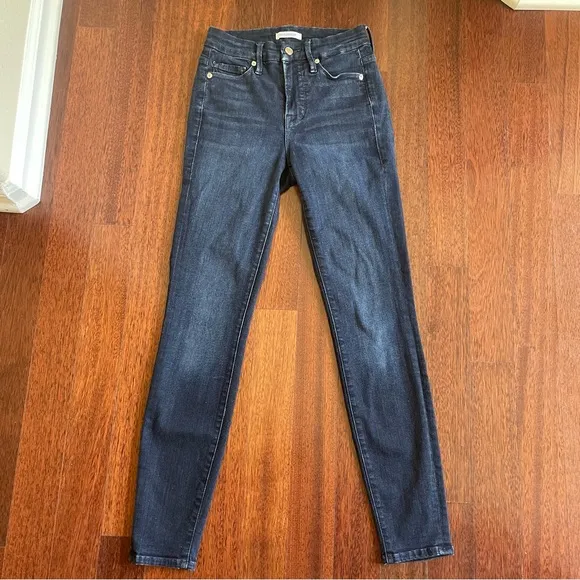 Good American Good Legs Skinny Jeans in Blue 224 Dark Blue Wash Size 0/25