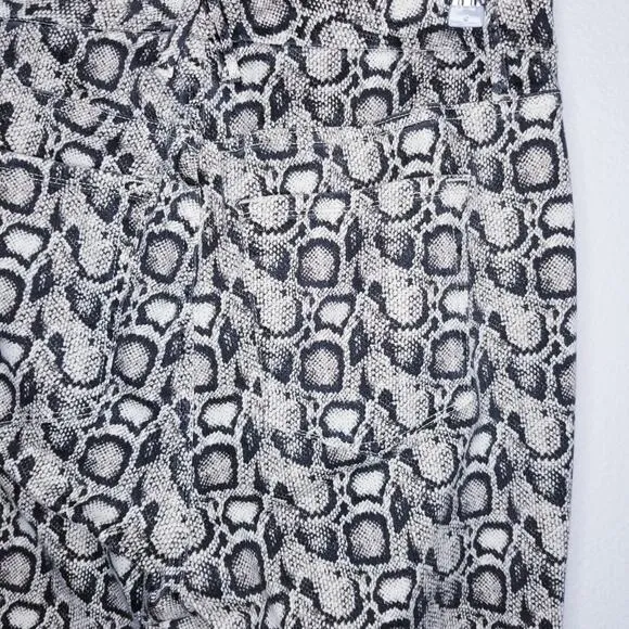 Good American Good Legs Snake-Print Skinny Jeans, Size: 18, NWT