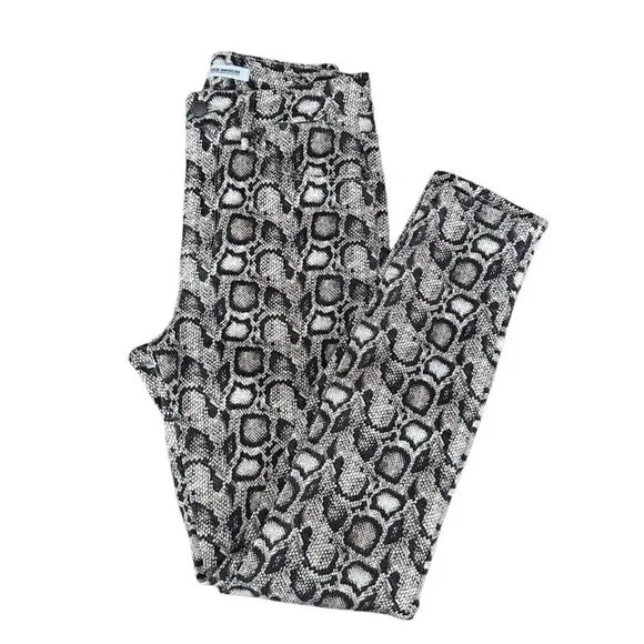Good American Good Legs Snake Print Skinny Jeans | Size 6/28
