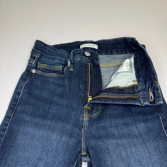 Good American | High Rise Skinny Good waste Eye hook Jeans Size 0/24 women’s