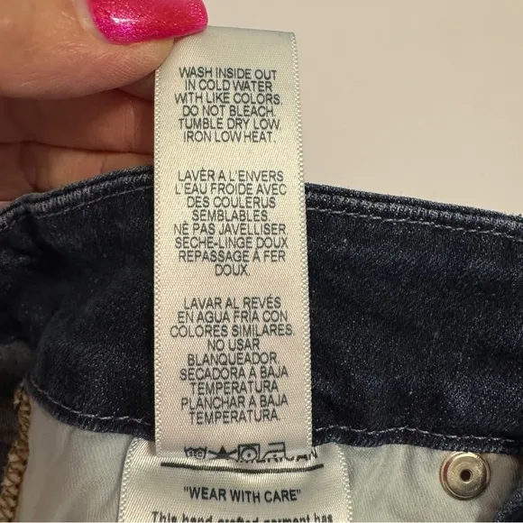 Good American | High Rise Skinny Good waste Eye hook Jeans Size 0/24 women’s