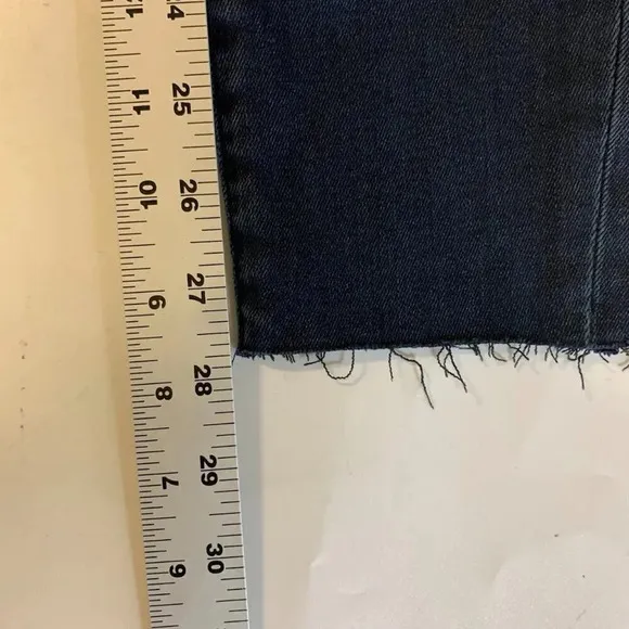 Good American Women's Good Legs Raw Edge Skinny Jeans In Blue783 Size 2 NWT
