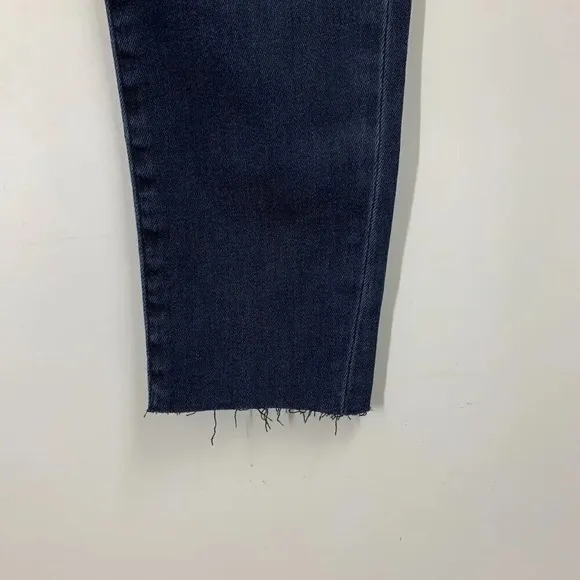 Good American Women's Good Legs Raw Edge Skinny Jeans In Blue783 Size 2 NWT