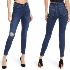 Good American Good Legs Shadow Pocket High Waist Skinny Jeans In Blue831