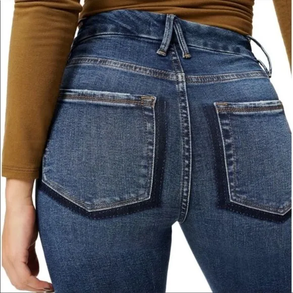 Good American Good Legs Shadow Pocket High Waist Skinny Jeans In Blue831