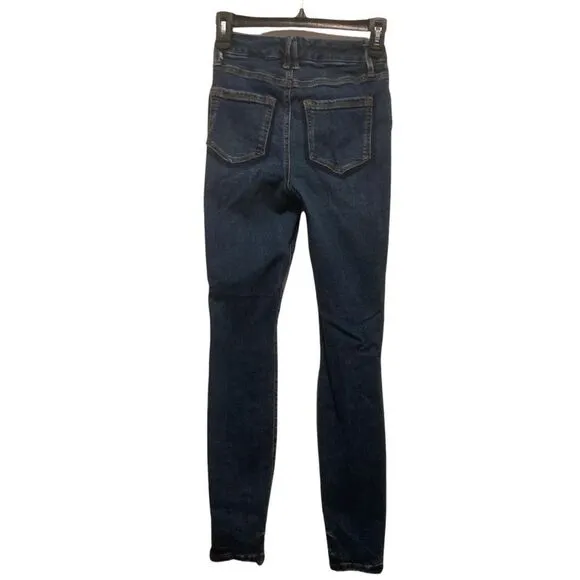 Good American Good Legs Shadow Pocket High Waist Skinny Jeans In Blue831