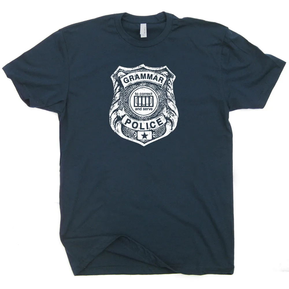 Grammar Police T Shirt Funny T Shirts Vintage T Shirts