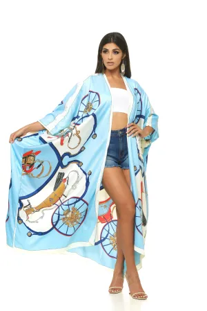 Greece Satin Kimono