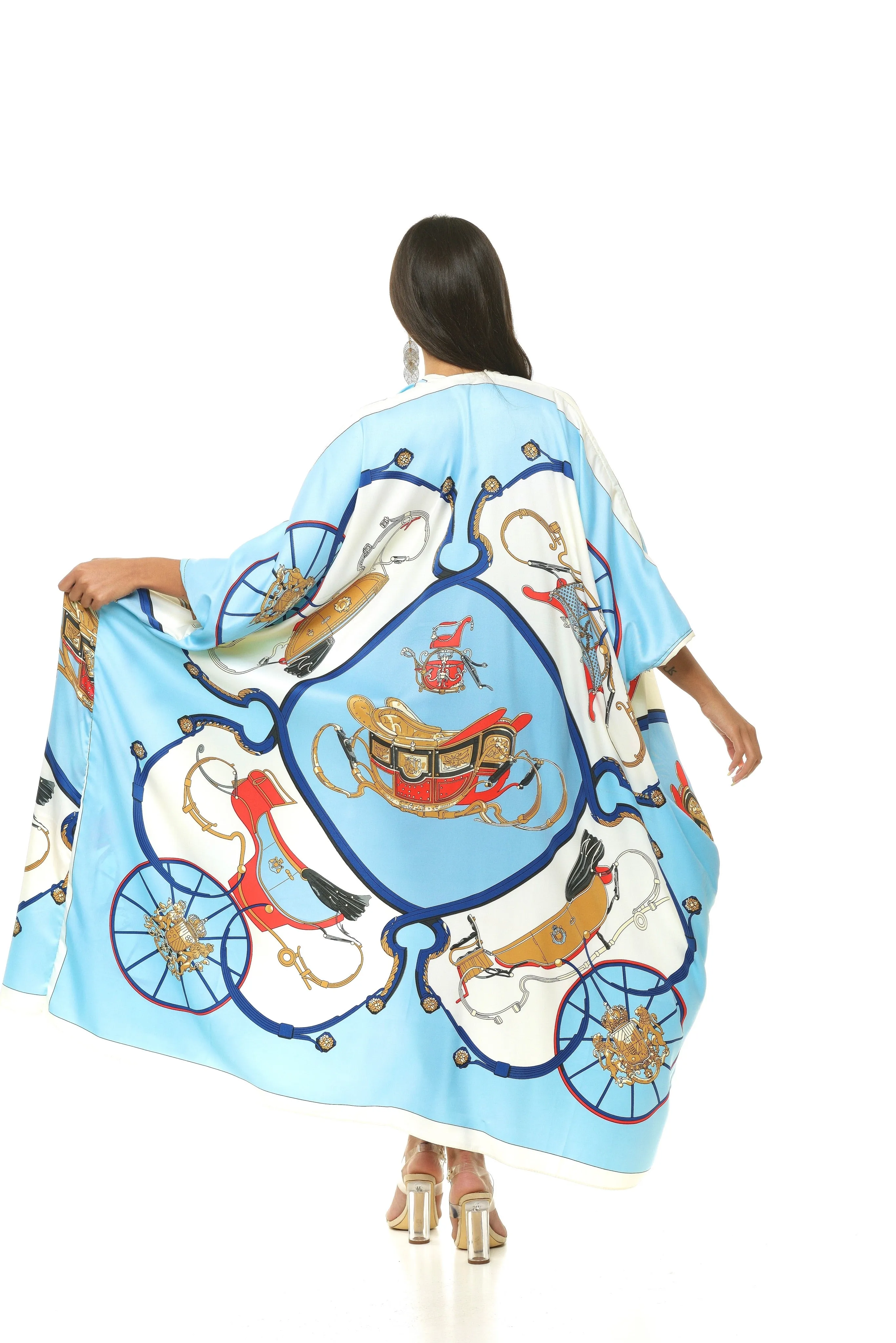 Greece Satin Kimono