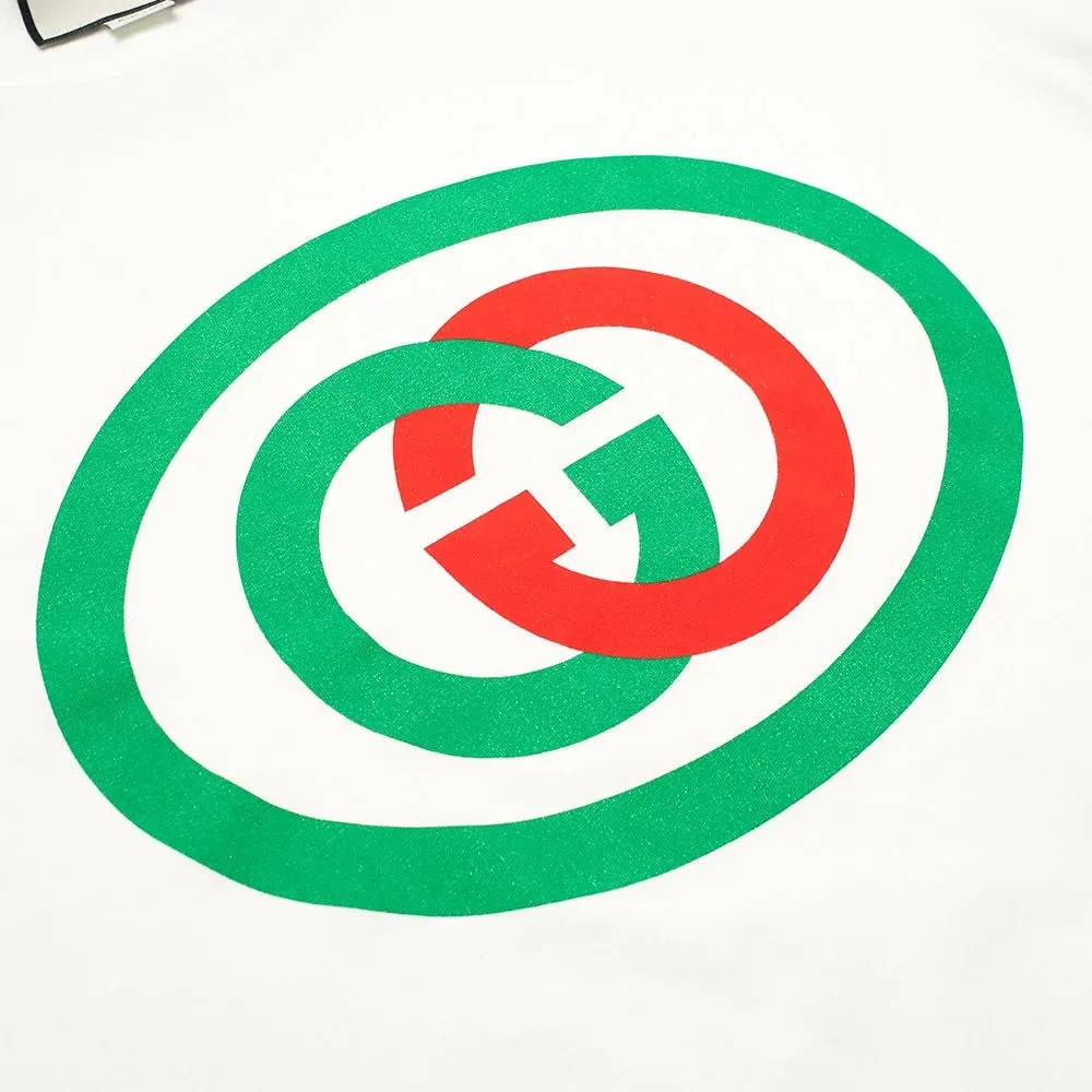 Gucci Oversized Jersey Cotton White T-Shirt With Logo