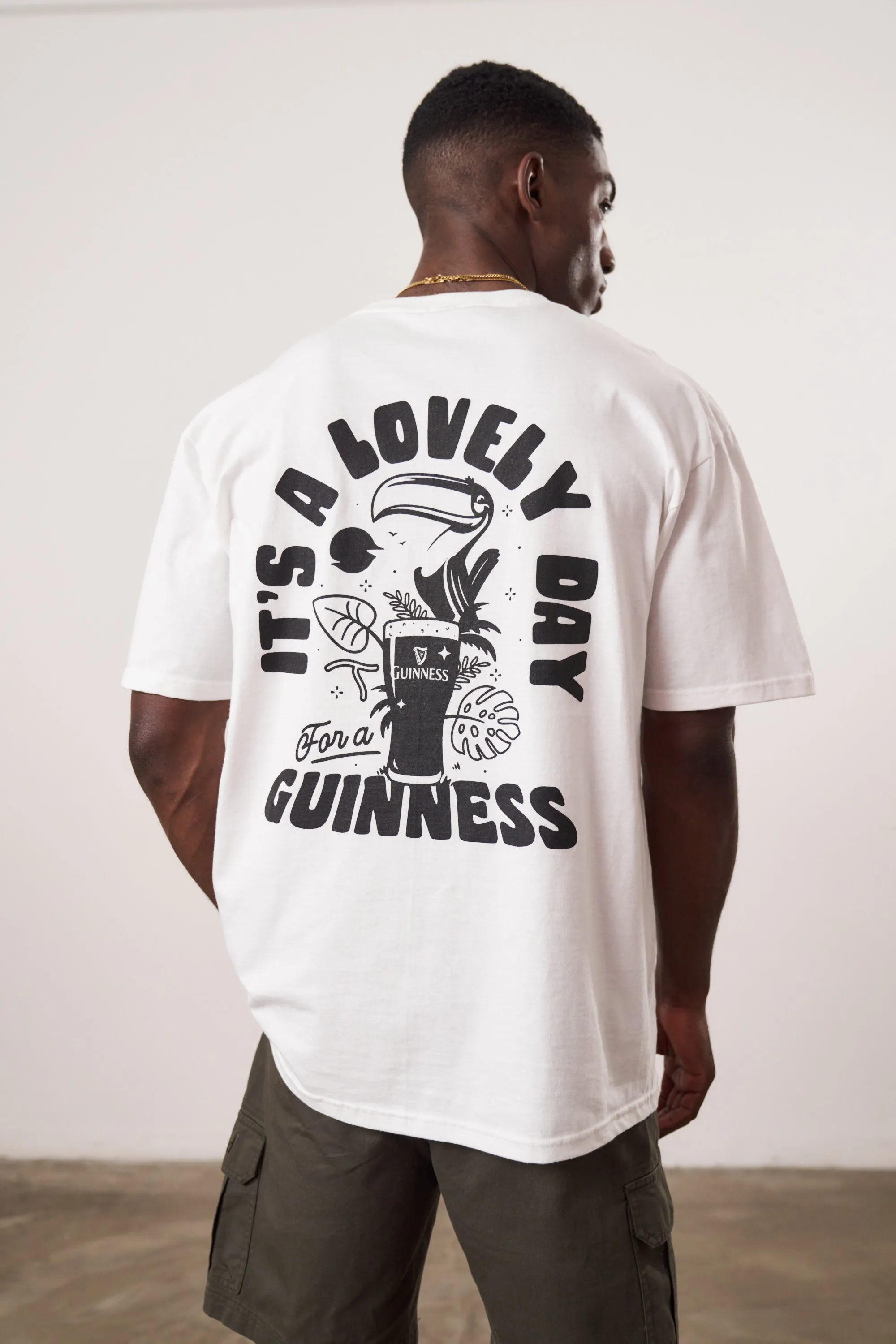 Guinness x UN:IK 'Jungle' Tee & Print Bundle - White