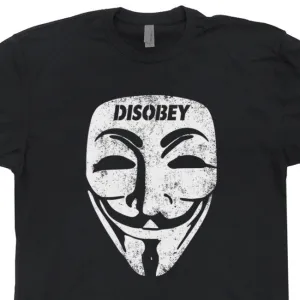 Guy Fawkes Mask T Shirt V For Vendetta T Shirt Haker T Shirt Guy Fawkes