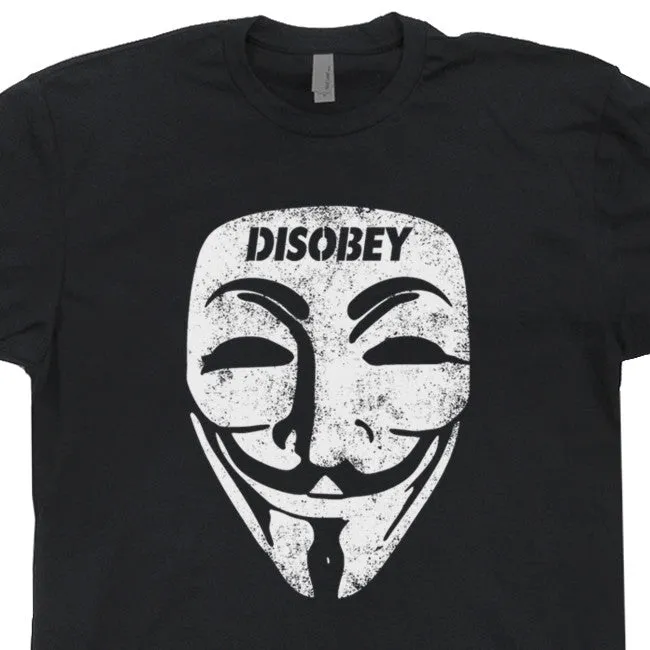 Guy Fawkes Mask T Shirt V For Vendetta T Shirt Haker T Shirt Guy Fawkes