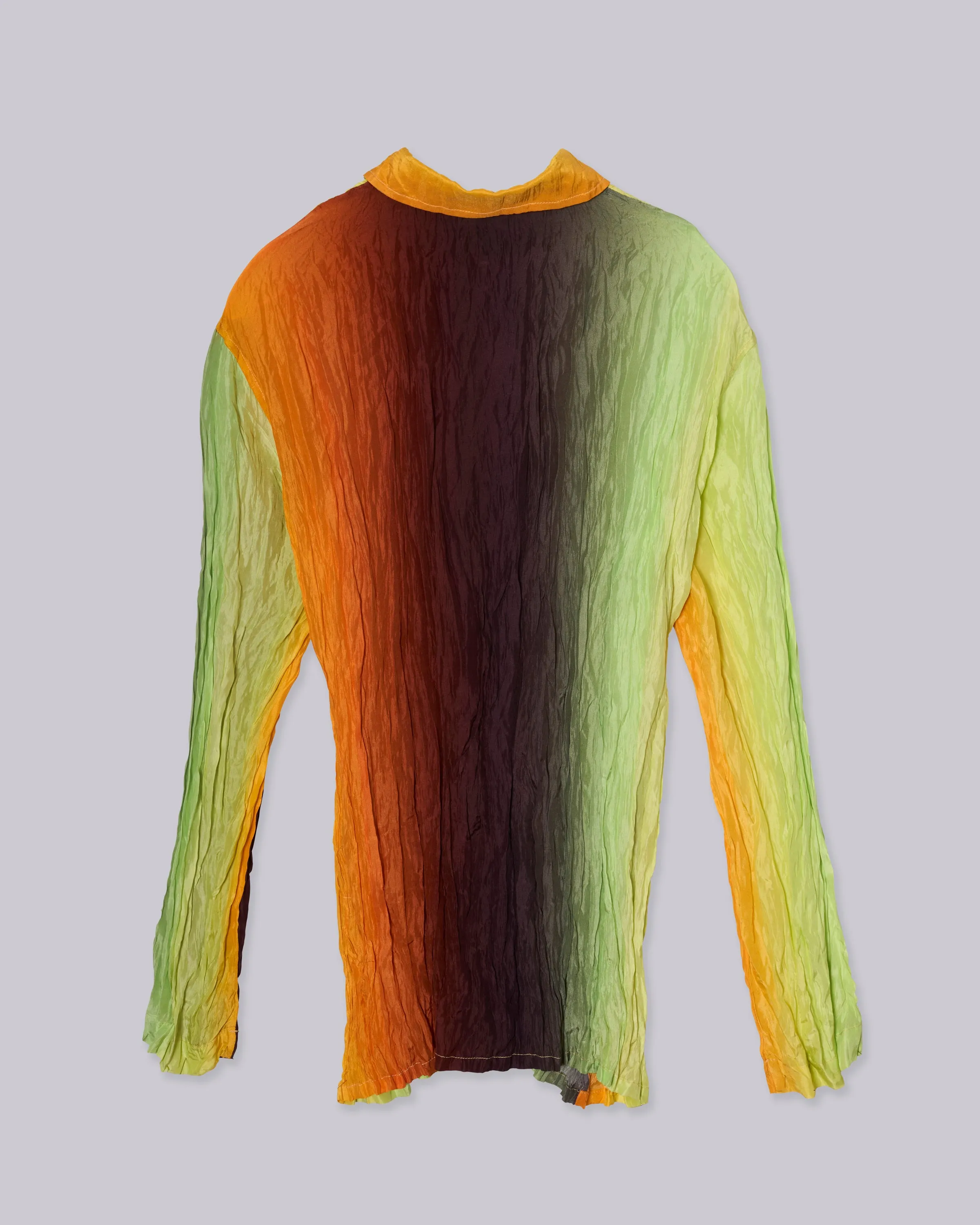 Hand Pleated Shirt in Gradient